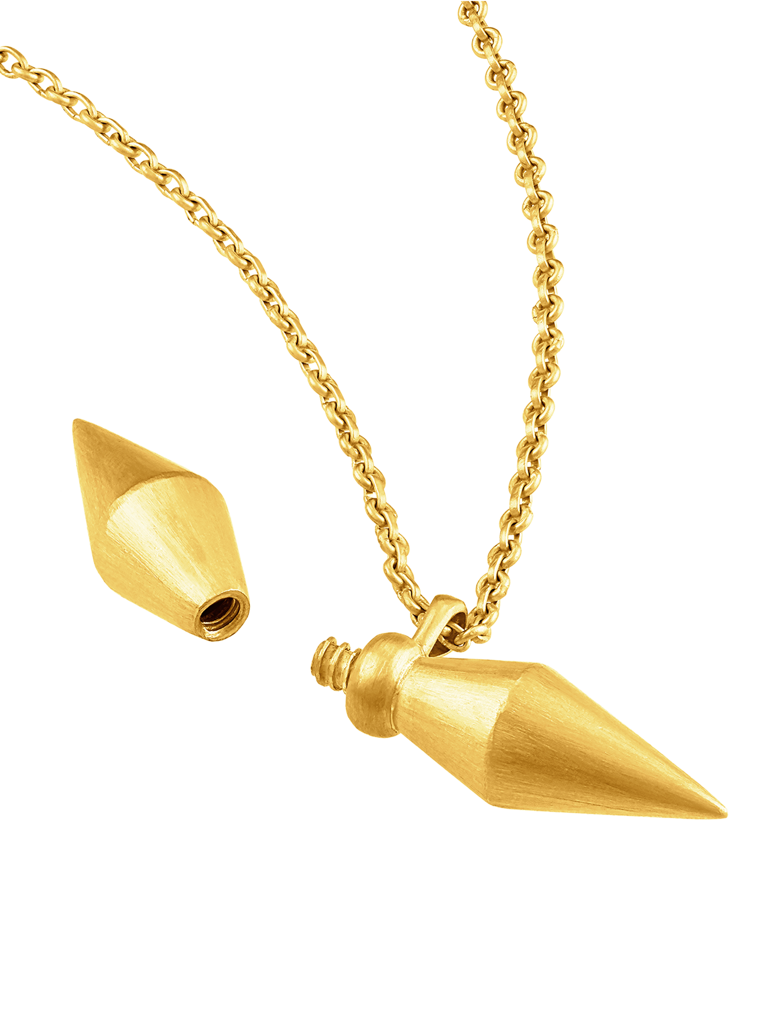 Seed vessel pendant in 22kt gold